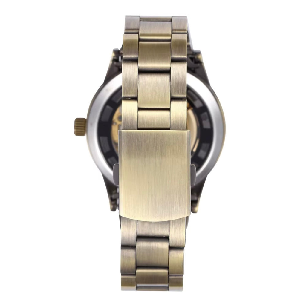 Montre Squelette Automatique – Édition Or Antique |LiL MD